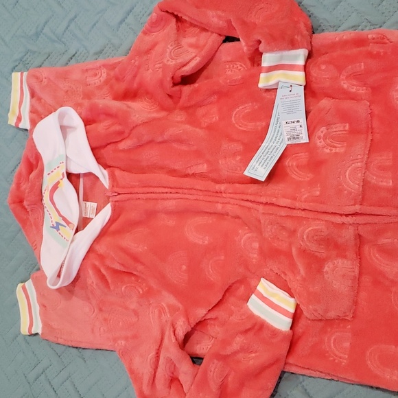 CAT AND JACK HOODED RAINBOW ONESIE - Picture 8 of 9